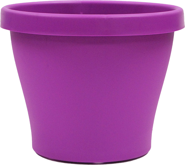 8.5 Inch Tapered Pot with Lip Purple - 50 per case - Decorative Planters